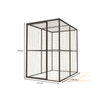 Wartungsfreier Aluminium-HühnerstallLilly - 121x176x178 | Glorenza