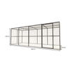 Wartungsfreie Aluminium-Voliere Lilly 484 x 176 x 178 cm Glorenza