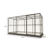 Wartungsfreier Aluminium-Hühnerstall Noa | 363 × 176 × 193 cm | Glorenza