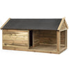 Voldux Hundehütte | Naud | Dachpappe | Imprägniertes Holz (wartungsfrei)
