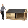 Voldux Hundehütte | Naud | Dachpappe | Imprägniertes Holz (wartungsfrei)