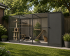 Wartungsfreies Katzengehege Evi | Mit Sicherheitsschleuse | 449 × 176 × 193 cm | Glorenza