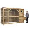 Voldux Hühnerstall | Show | Rechts | Dachpappe | Imprägniertes Holz