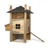 Wartungsfreier Holz-Hühnerstall Sem 128x110x190cm - Glorenza
