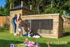 Voldux Hundehütte | Lize | Dachpappe | Imprägniertes Holz (wartungsfrei)