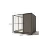 Wartungsfreier Aluminium-Hühnerstall Evi -207x176x193 - mit Sicherheitsschleuse | Glorenza