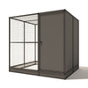 Wartungsfreier Aluminium-Hühnerstall Evi -207x176x193 - mit Sicherheitsschleuse | Glorenza