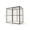 Wartungsfreie Aluminium-Voliere Lilly | 176 × 121 × 178 cm | Glorenza