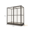 Katzengehege Noa - 176x86x193 - 50x50x3mm - Gaas aus Aluminium | Glorenza