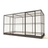 Wartungsfreier Aluminium-Hühnerstall Noa | 363 × 176 × 193 cm | Glorenza