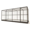 Wartungsfreier Aluminium-Hühnerstall Noa | 449 × 176 × 193 cm | Glorenza