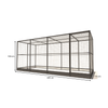 Wartungsfreier Aluminium-Hühnerstall Noa | 449 × 176 × 193 cm | Glorenza