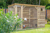 Voldux Hühnerstall | Show | Rechts | Dachpappe | Imprägniertes Holz