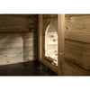 Wartungsfreier Holz-Hühnerstall Sem 128x110x190cm - Glorenza