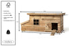 Voldux | Hühnerstall | Fenne | Dachpappe | Imprägniertes Holz