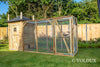 Voldux Kaninchenstall | Haystack | Eline | XL | Dachpappe | Imprägniertes Holz (wartungsfrei)