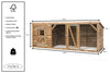 Voldux Hühnerstall | Britt | XL | Dachpappe | Imprägniertes Holz