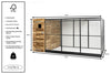 Voldux Voliere |R10| Links| Dachpappe| Imprägniertes Holz (wartungsfrei)